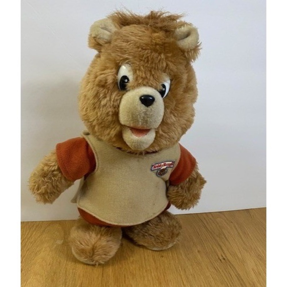 Worlds of Wonder Teddy Ruxpin Little Boppers Plush Toy Brown Fair Untested 1985